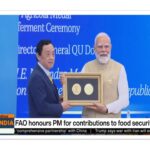 FAO honours PM Modi for Food Security Contributions